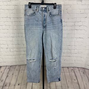 Denim Forum Joni High Rise Loose Fit Jeans Size 29 Long
